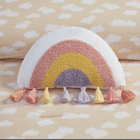 NWT Urban Habitat Rainbow Accent Throw Pillow; 13” L - Picture 5 of 6